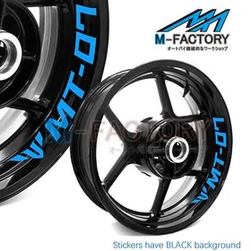Wheel Decal 17'' Rim Sticker Tape Set For Yamaha MT07 2018-2020