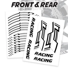 JAZZ19 17'' Rim Wheel Stickers Decal Graphic Kit Set For Suzuki SV 650X 19-20