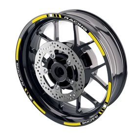 Yellow STRIPE 17 inch Edge Rim Sticker For Yamaha MT03 18 19 20