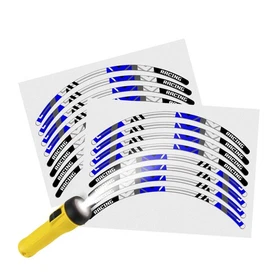 Blue 17" Rim Reflective Wheel Stickers SH26 For Honda CB 919 Hornet 900 02 03 04