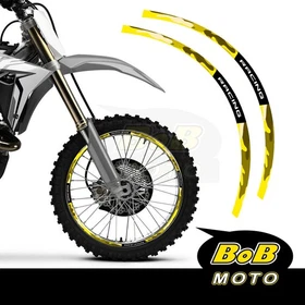 BROWN CAMO Wheel Stickers Decals Dirt Bike For Yamaha YZ 450FX 16-21 17 18 19 20