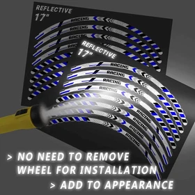 Retroreflective Rim Wheel Sticker SH16 For Yamaha MT07 MT-07 18-21 20 19