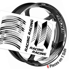 Blue Graphic Kit Motorcycle Rim Sticker  GP07 For Yamaha MT09 MT10 FZ07 FZ09