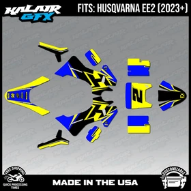 Graphics Kit for Husqvarna Electric E-Minis EE2 (2023-2026) Ace - YELLOW