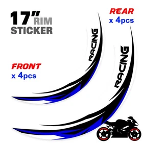 For Yamaha MT09 18-24 23 22 21 20 Wheel Inner Rim Stickers 17 inch S01W Yellow