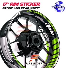 17'' Green Wheel Rim Decals GP02 Kit For Honda CB650R 19-20 19 20