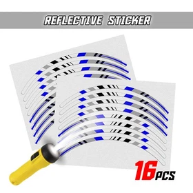 Retroreflective Blue Color Rim Sticker SH20 For Suzuki Katana GSX 600F 1989-2006