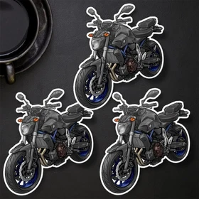 Yamaha MT-07 2014-2020 Stickers - Set of 3 Kiss-Cut Motorcycle Decals