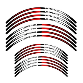 For YAMAHA YZ 450FX 16-23 22 21 20 Wheel Stickers Rim 21" 18" Dirt Bike R02B Red