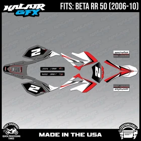 Graphics Kit for Beta RR50 (2006-2010) Razor Series - RED