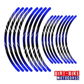 Orange LINE 02 MX Wheel Rim Sticker Decals For Honda CRF250RX 04-17 12 13 14 15