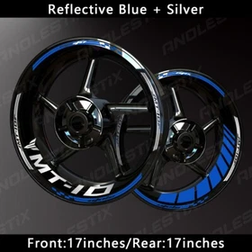 Reflective Motorcycle Wheel Sticker Rim Tape Decals Fits For YAMAHA MT10
