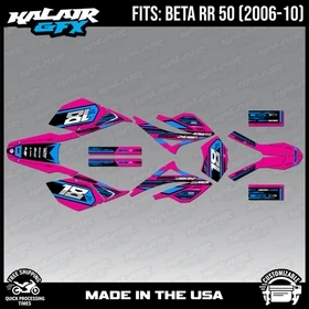Graphics Kit for Beta RR50 (2006-2010) Warrior Series - MAGENTA