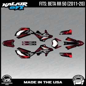 Graphics Kit for Beta RR50 (2011-2020) Rugged Series - RED