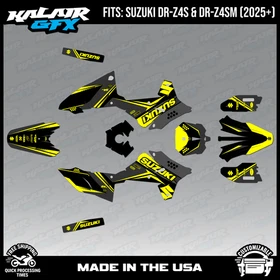 Graphics Kit for Suzuki DR-Z4S DR-Z4SM DRZ4SM 2025 2026 Icon-YELLOW-SHIFT
