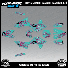 Graphics Kit for Suzuki DR-Z4S DR-Z4SM DRZ4SM 2025 2026 Stim-TEAL