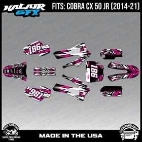 Graphics Kit for COBRA CX50 JR 2014-2021 Twitch Series - Magenta
