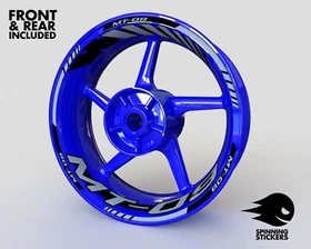 Wheel Stickers for Yamaha MT-09 MT09 Rim Tape Motorcycle Decals Graphics 17"