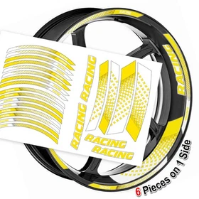 Yellow Vinyl Wheel Sticker Design GP07 For Honda CBR1000RR-R Fireblade CBR600F