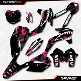Black Pink Savage Camo Graphics Kit fits KTM 13-15 SX SXF XC XCF 125 250 300 450