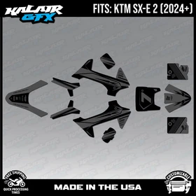 Graphics Kit for KTM Electric Mini SXE2 (2024+) Bash Series - Smoke