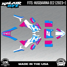 Graphics Kit for Husqvarna Electric E-Minis EE2 (2023-2026) Ace - MAGENTA