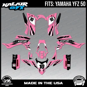 Graphics Kit for Yamaha YFZ 50 YFZ50 (All Years) Speed Series - Pink