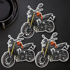 Yamaha MT-09 2013-2016 Stickers - Set of 3 Kiss-Cut Motorcycle Decals
