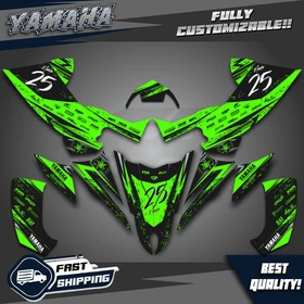 Yamaha YFZ 450R 450X Graphics kit 2014 2016 2018 to 2025 decals stickers ATV UTV