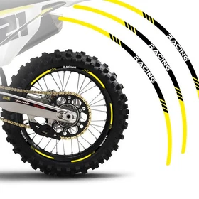 Yellow Dirt Bike MX Wheel Rim Sticker P03B For Honda CRF 450RL 25 24 23 22 21