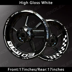 Reflective Motorcycle Wheel Sticker Rim Tape Decals Fits For YAMAHA MT03