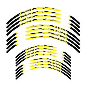 Yellow Dirt Bike MX Wheel Rim Sticker R03B For Honda CRF 450RL 25 24 23 22 21