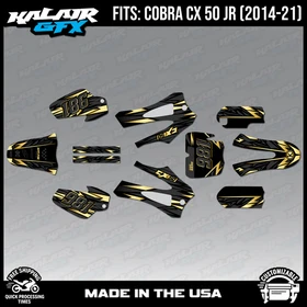 Graphics Kit for COBRA CX50 JR 2014-2021  Twitch Series - Gold
