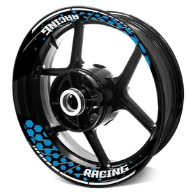 17 inch Vinyl Wheel Rim Stickers S25B For Yamaha FZ09 MT-09 18 19 20 21