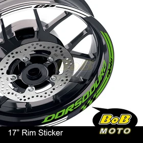 GREEN 17" Rim Stickers Decals Custom AA02 For Aprilia DORSODURO 1200 750 900 18