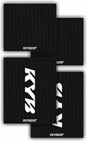 KYB white Upper Middle Fork Suspension Guards Covers Graphics Stickers Motocross