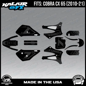 Graphics Kit for Cobra CX65 (2010-2021) CX 65 Bolt Series - Smoke