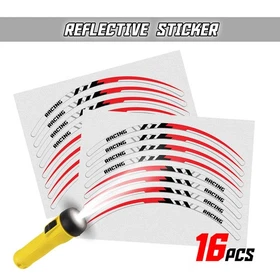SH18 Yellow Reflective Wheel Sticker Tape For Kawasaki Ninja 650R 2006-2021