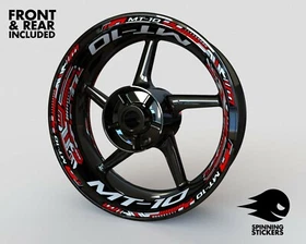 Wheel Stickers for Yamaha MT-10 MT10 Rim Tape Motorcycle Decals Graphics 17"