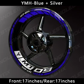 Reflective Motorcycle Wheel Sticker Rim Tape Decals Fits For YAMAHA MT09