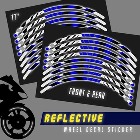 Retroreflective 17" Rim Wheel Sticker SH17 For Suzuki SV 650X 19-20