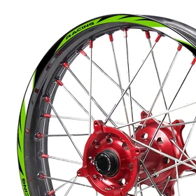 Red 21'' 18'' MX Wheel Rim Stickers R03B For Yamaha YZ 250X 2016-2021