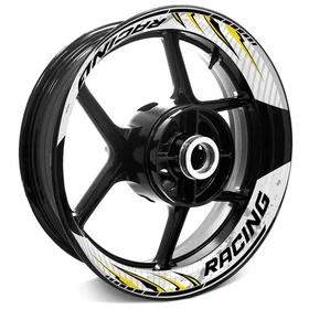 Yellow Inner Decal Wheel Rim Stickers S11W For Yamaha FZ10 MT-10 18 19 20 21