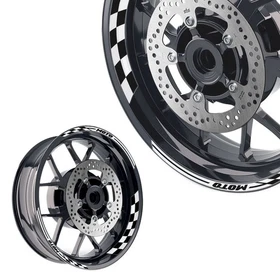 White 17'' Rim Wheel Sticker Decal Strip For Yamaha FZ07 MT-07 2018-2021