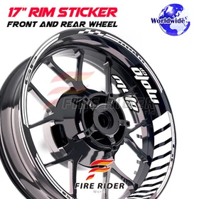 17'' Purple Rim Stickers Decals GP02 Pack For Kawasaki NINJA ZX-10R 04-20 18 17