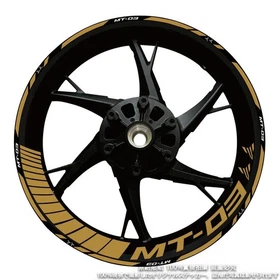 for Yamaha MT03 Wheel Hub Rim Decorative Decal Reflective Sticker