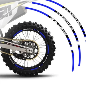 Red Dirt Bike MX Wheel Rim Sticker P01B For Yamaha YZ 450FX 24 23 22 21 20 19 18