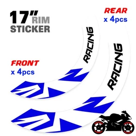 For Suzuki Bandit GSF 1250 07-18 17 Wheel Inner Rim Stickers 17 inch S09W Green