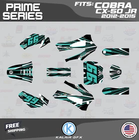 Graphics Kit for Cobra CX50 JR (2012-2015) Prime Series - Teal