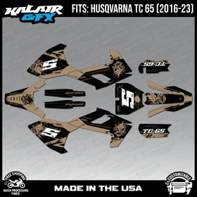 Graphics Kit for Husqvarna TC65 (2016-2023) TC 65 NightCity Series - Tan